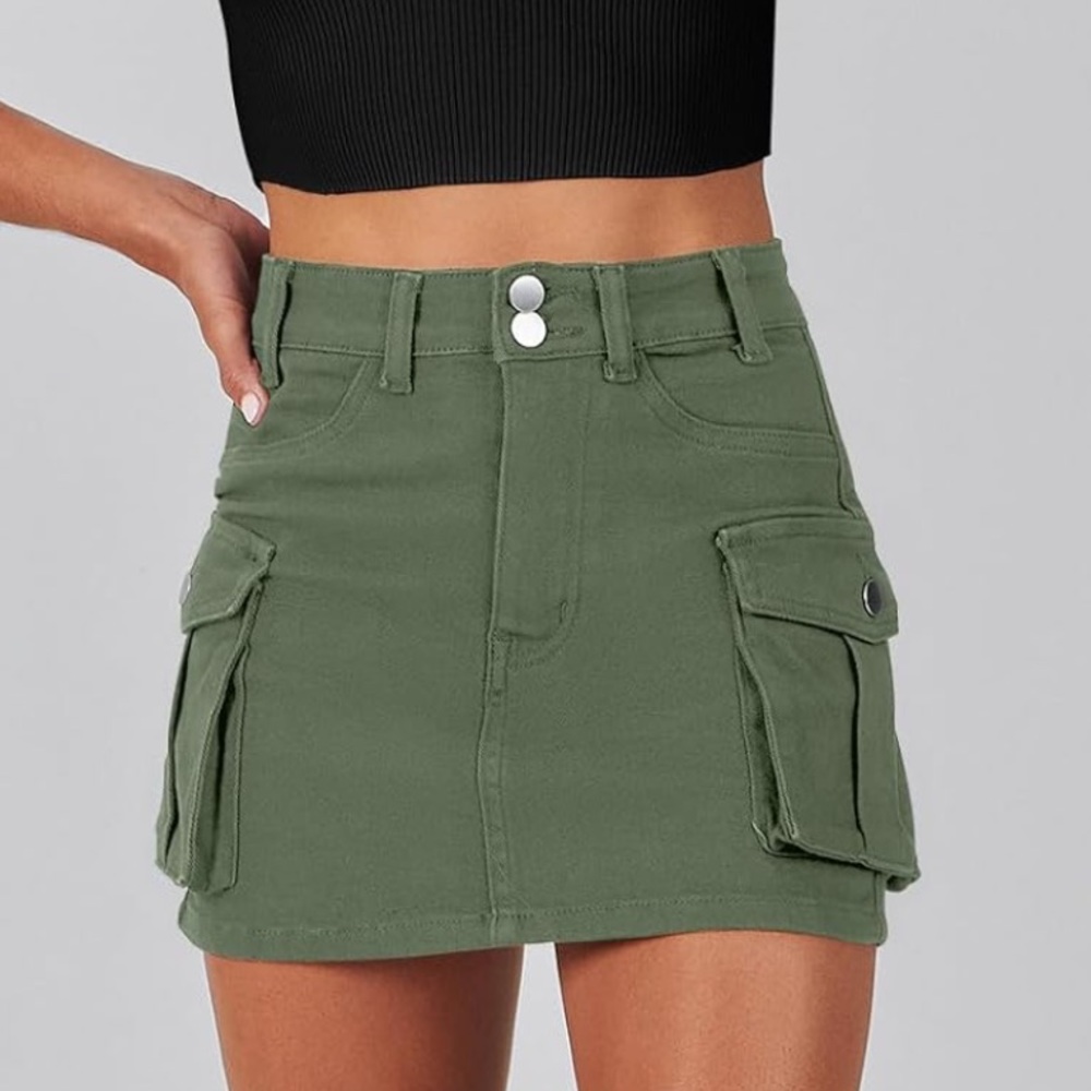 Cargo Mini Skirt with Pocket